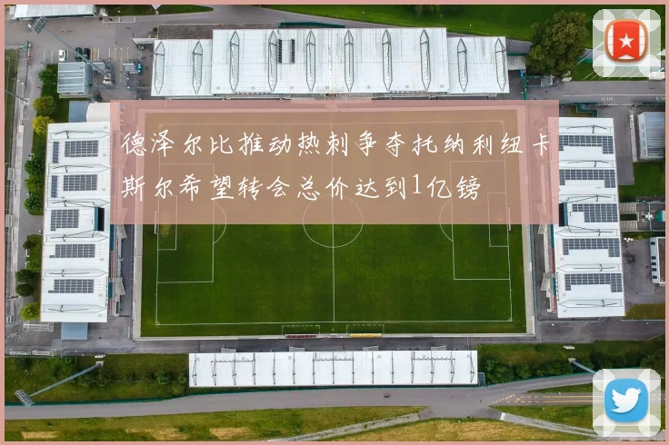 德泽尔比推动热刺争夺托纳利纽卡斯尔希望转会总价达到1亿镑